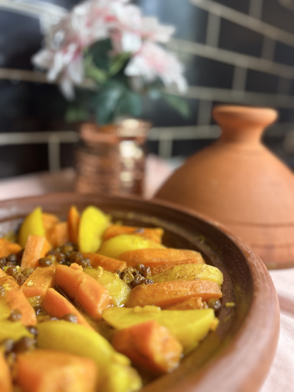 recette de tajine de patates douces et raisins secs recette marocaineIMG_1807 tajine recette du Maroc